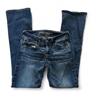 American Eagle Outfitters Women's Dark Blue Boot Cut Jeans